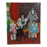 Oil on canvas the beautiful famille by jehanne jouvenaud