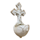 Small antique porcelain wall stoup