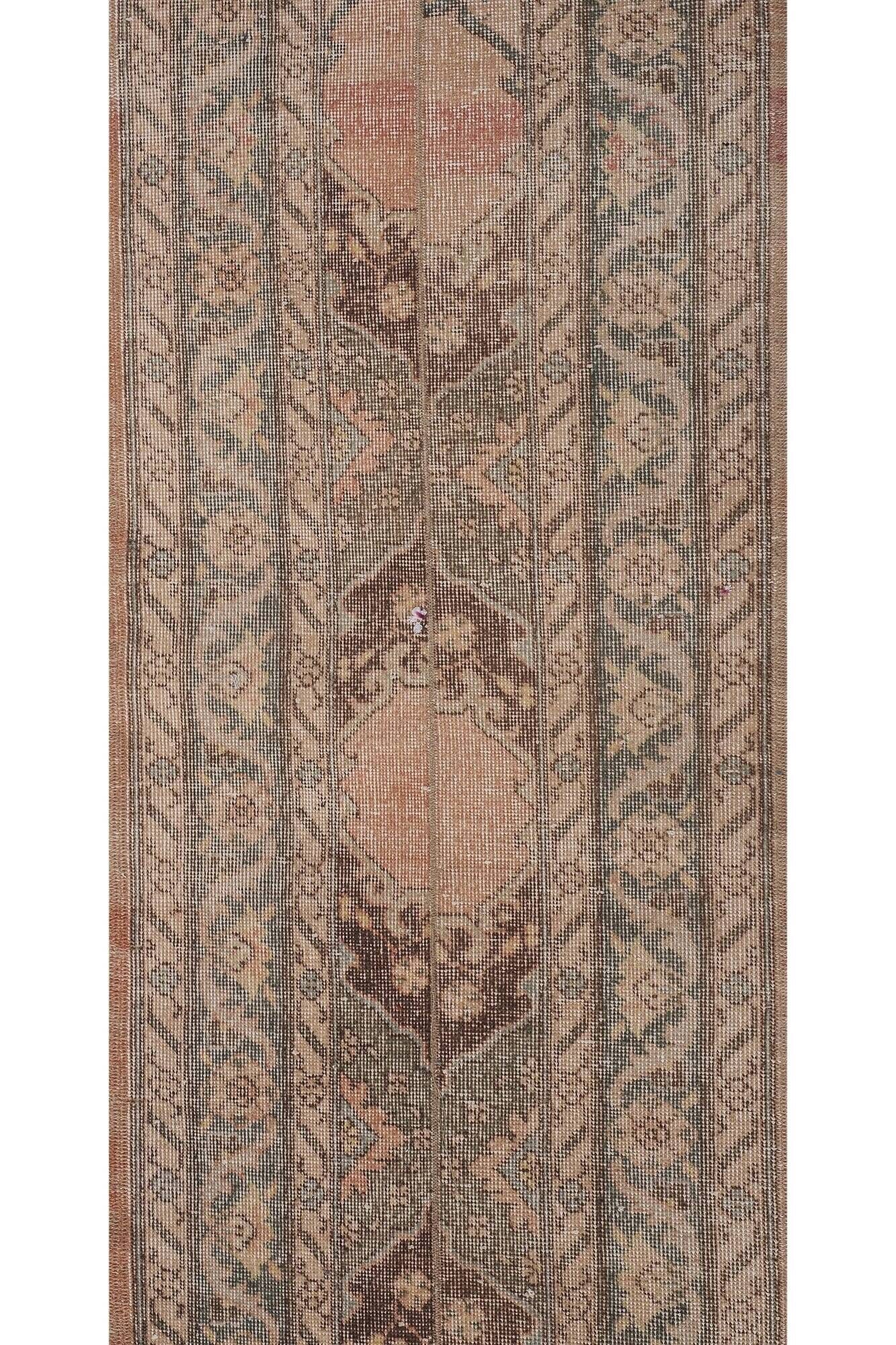 Vintage Turkish hallway rug 70x673 cm