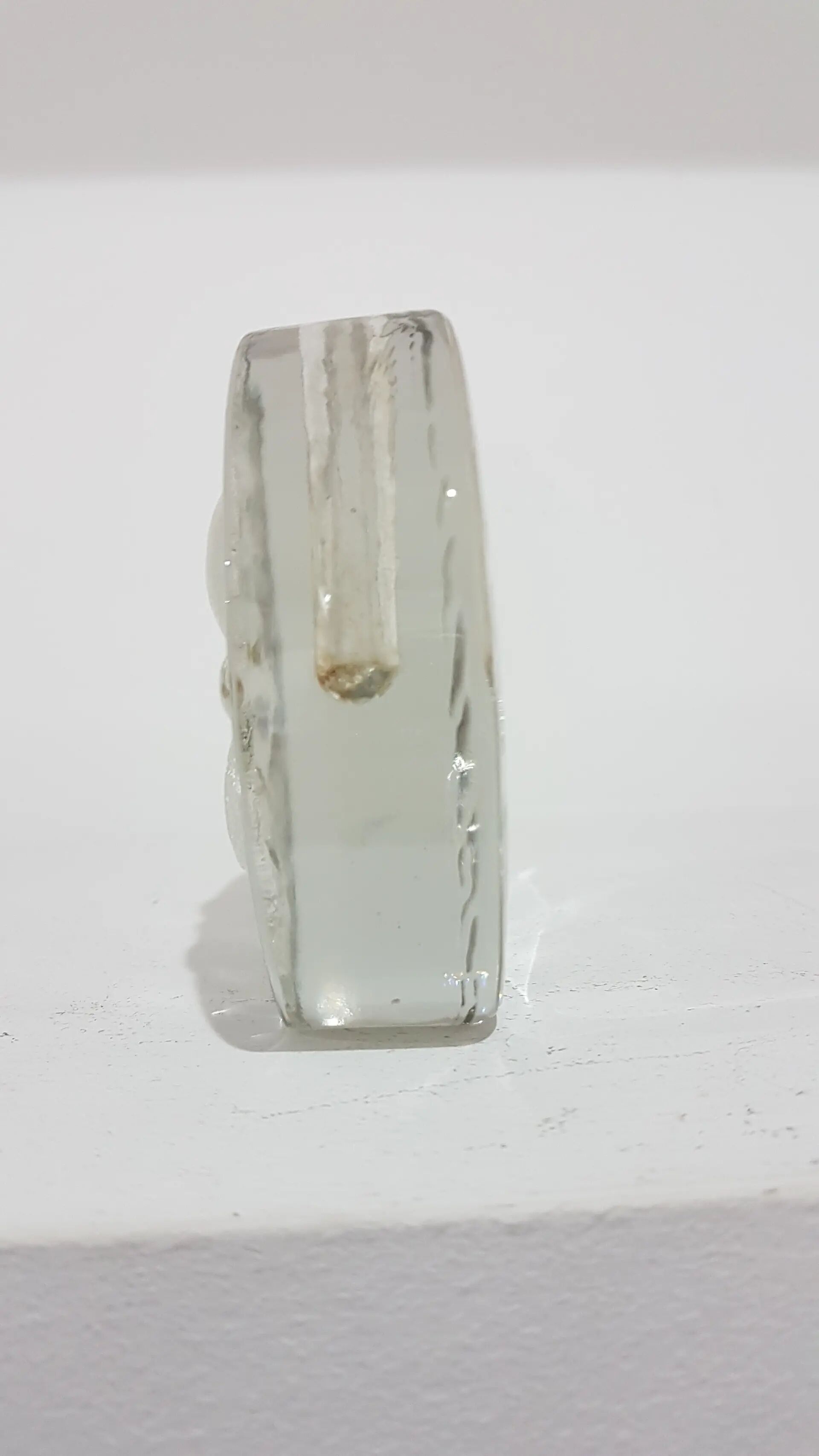 Solitaire vase, clear glass, designed by H. Düsterhaus, Walther Glas, Germa