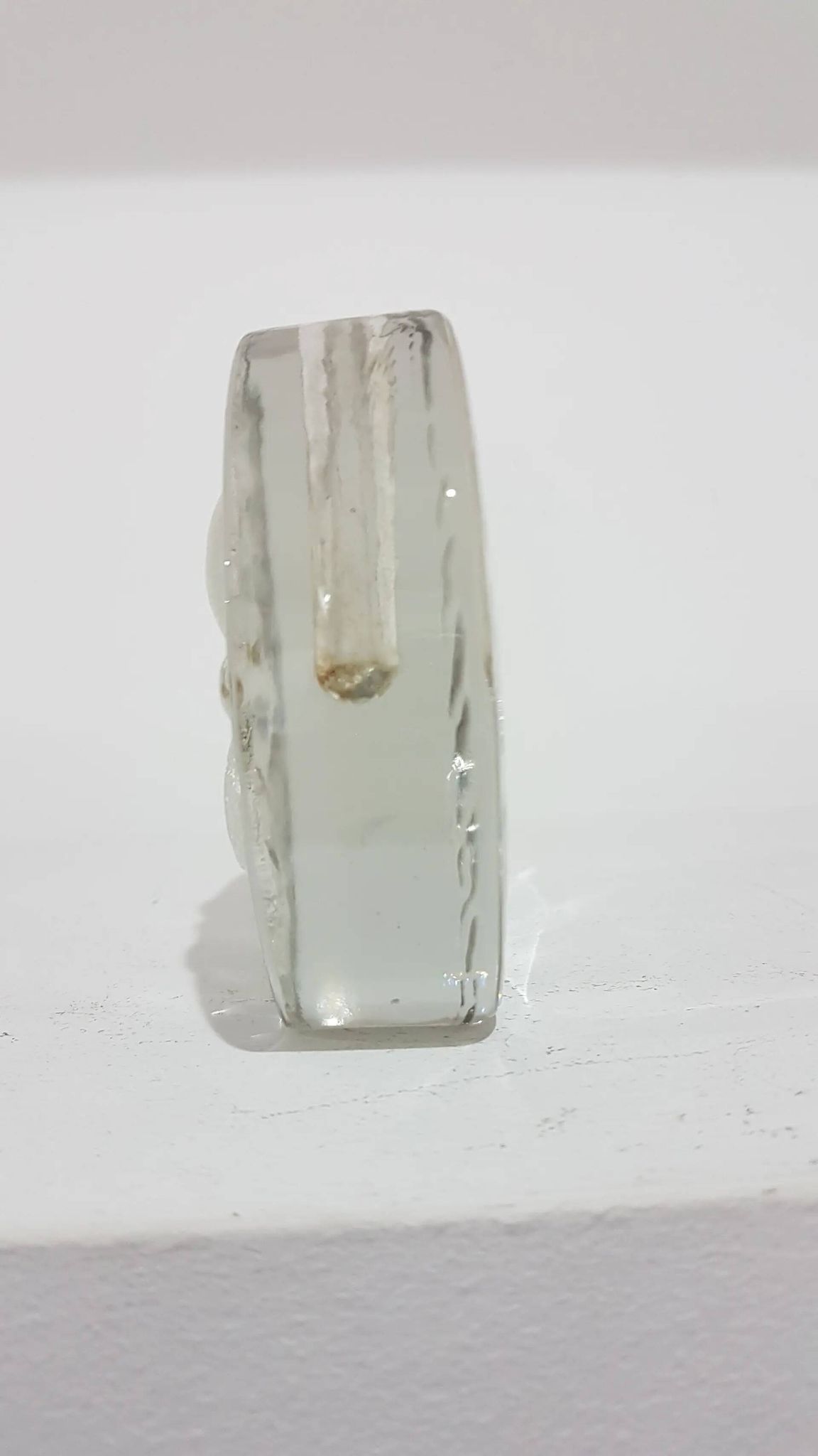 Solitaire vase, clear glass, designed by H. Düsterhaus, Walther Glas, Germa