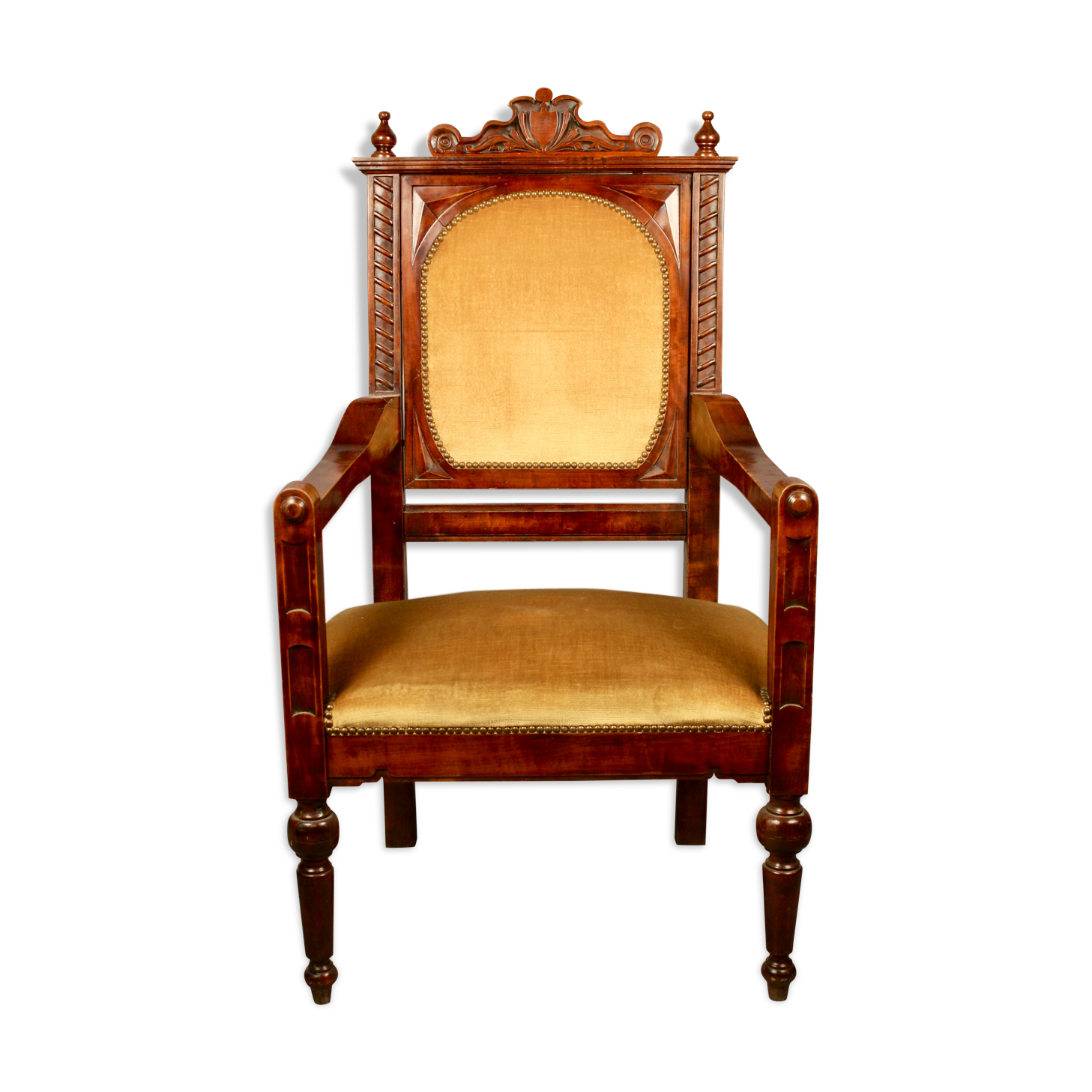 19th mahogany office chair