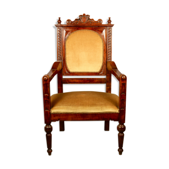19th mahogany office chair