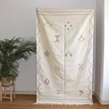 Mat silk cactus sabra woven by hand in the Morocco 136x233cm