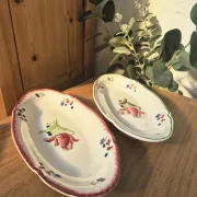 Deux Raviers Gien vintage