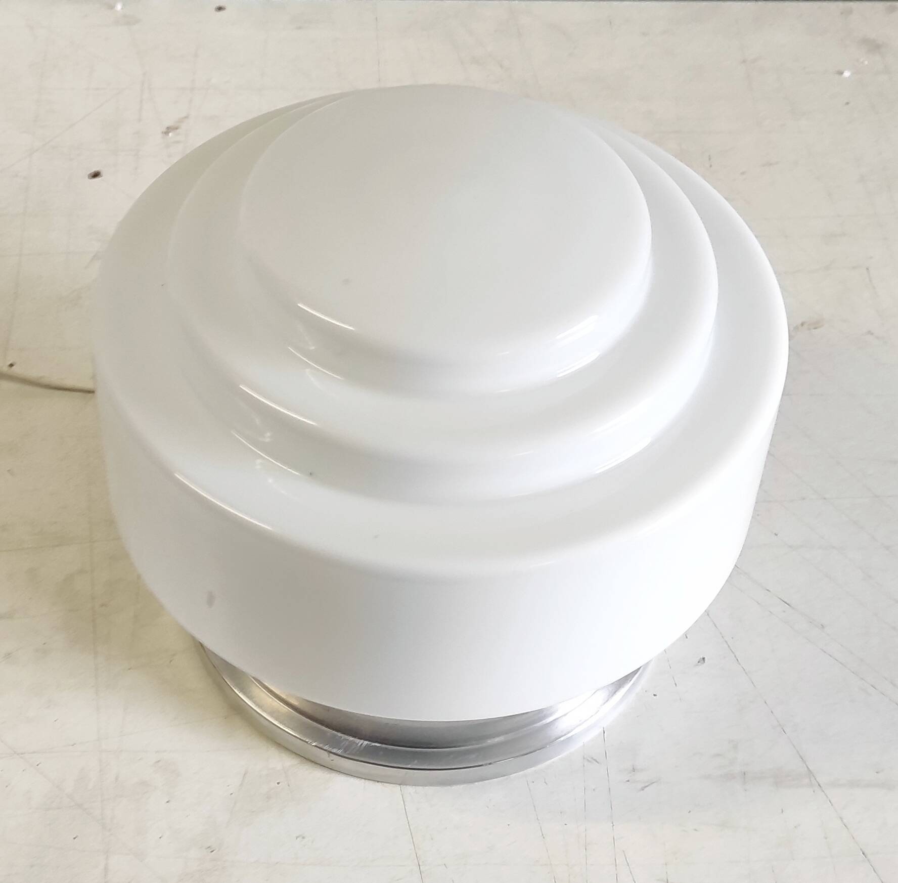 Mazda style Bauhaus opaline globe ceiling light - 1930s/40s