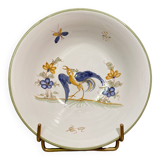 Bowl, hollow plate, earthenware cup decoration moustiers signed A. Le Gros Le Muret