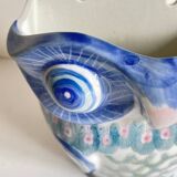 Cache-pot chouette vintage en porcelaine de Chine