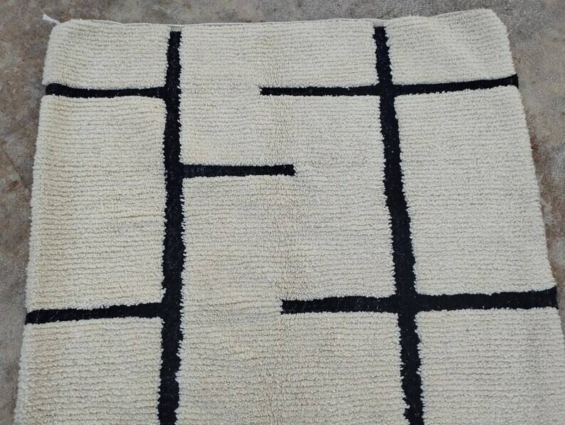 Berber rug in natural wool 250cmx100cm