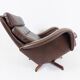 Madsen & Schubell leather armchair with ottoman for Bovenkamp