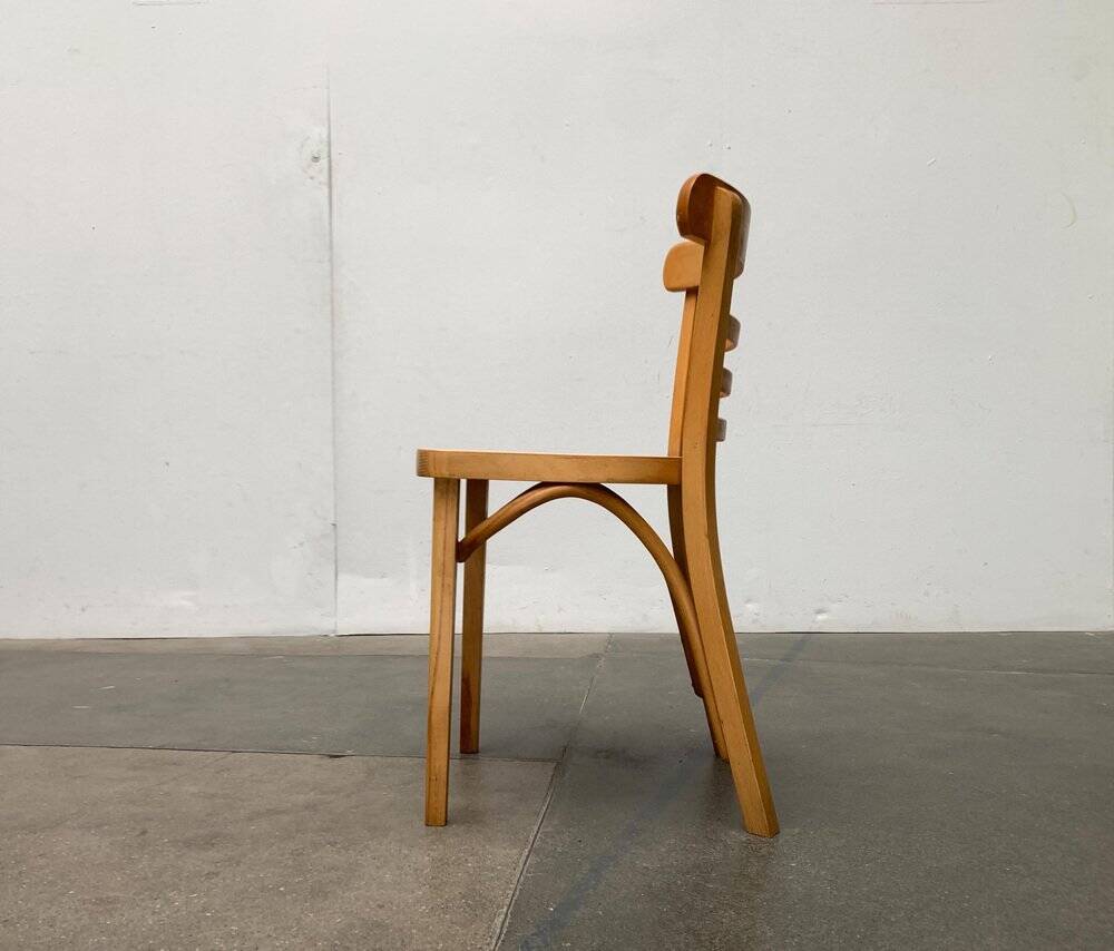 Mid-century German bentwood chairs by ZPM Radomsko for Mobilair, 1950s, set of 3.