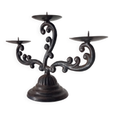 Old enamelled cast iron chandelier