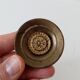 Pair of antique Empire furniture knobs from the 19th century in solid bronze.
