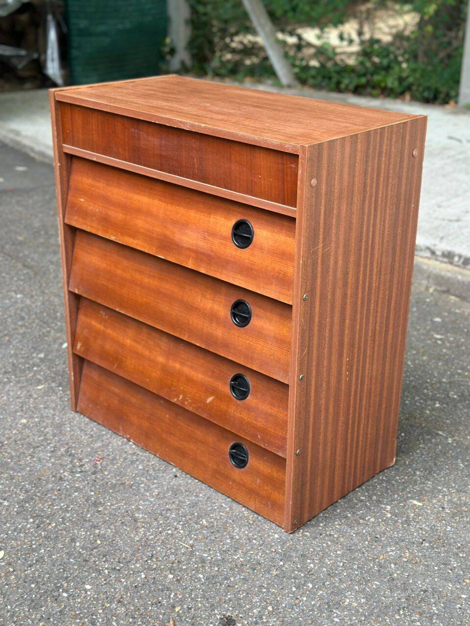 Armoire de rangement à chaussures, commode scandinave en bois, 1970