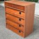 Armoire de rangement à chaussures, commode scandinave en bois, 1970