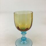 7 glasses of wine George Sand cristallerie Portieux