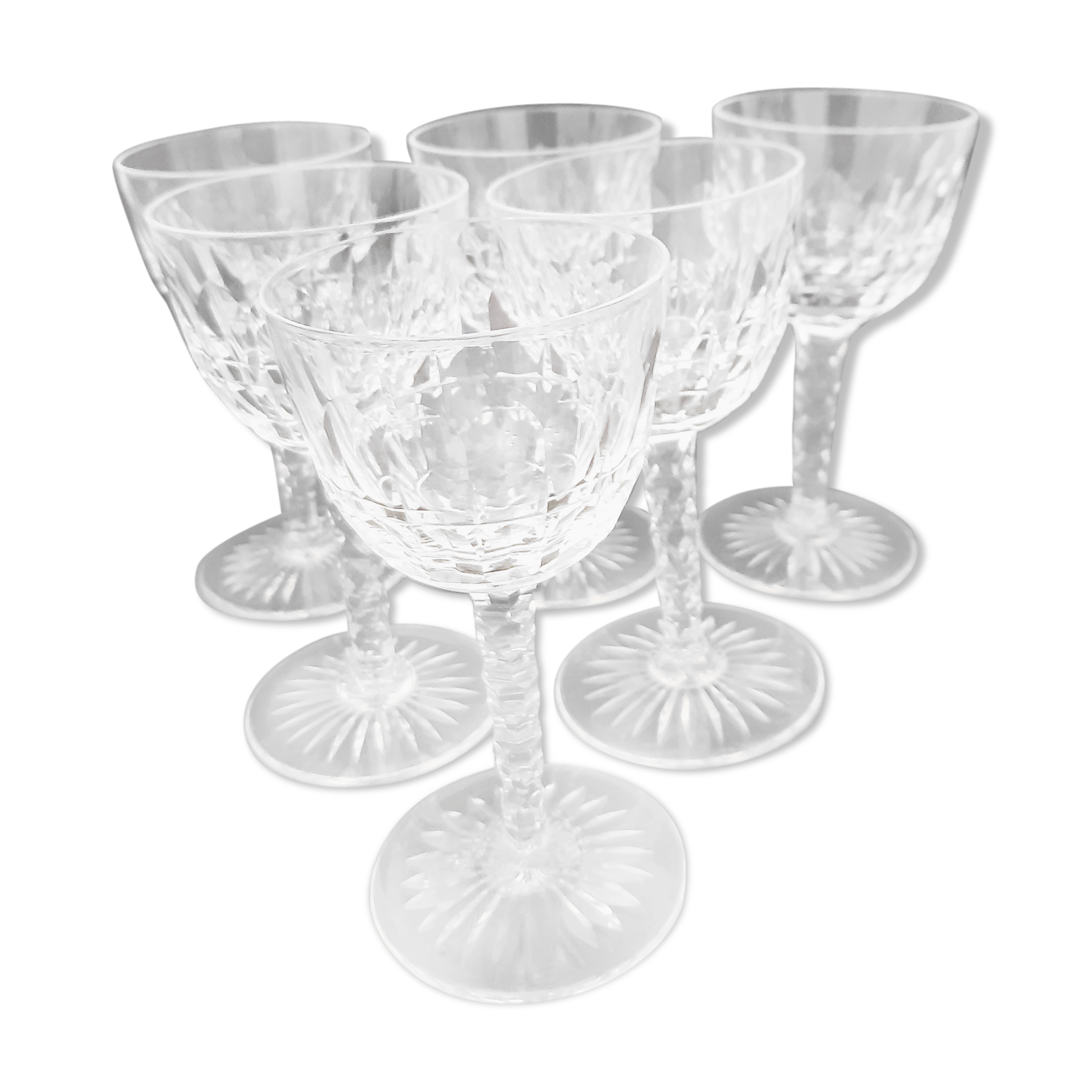 Val St Lambert crystal glasses