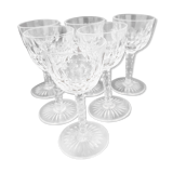 6 verres cristal Val St Lambert