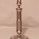 Directoire style candle holder in silver metal