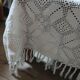 Plaid ancien en crochet fait main