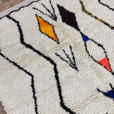 Handmade moroccan berber carpet 228x 149 cm