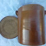 Glazed terracotta pot