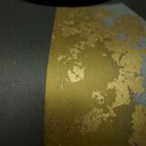 Japanese vase in copper and gold leaf