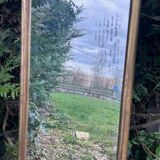 large gilded wood mirror
