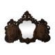 Ancien Miroir Mural Vintage Avec Rangement Imitation Bois