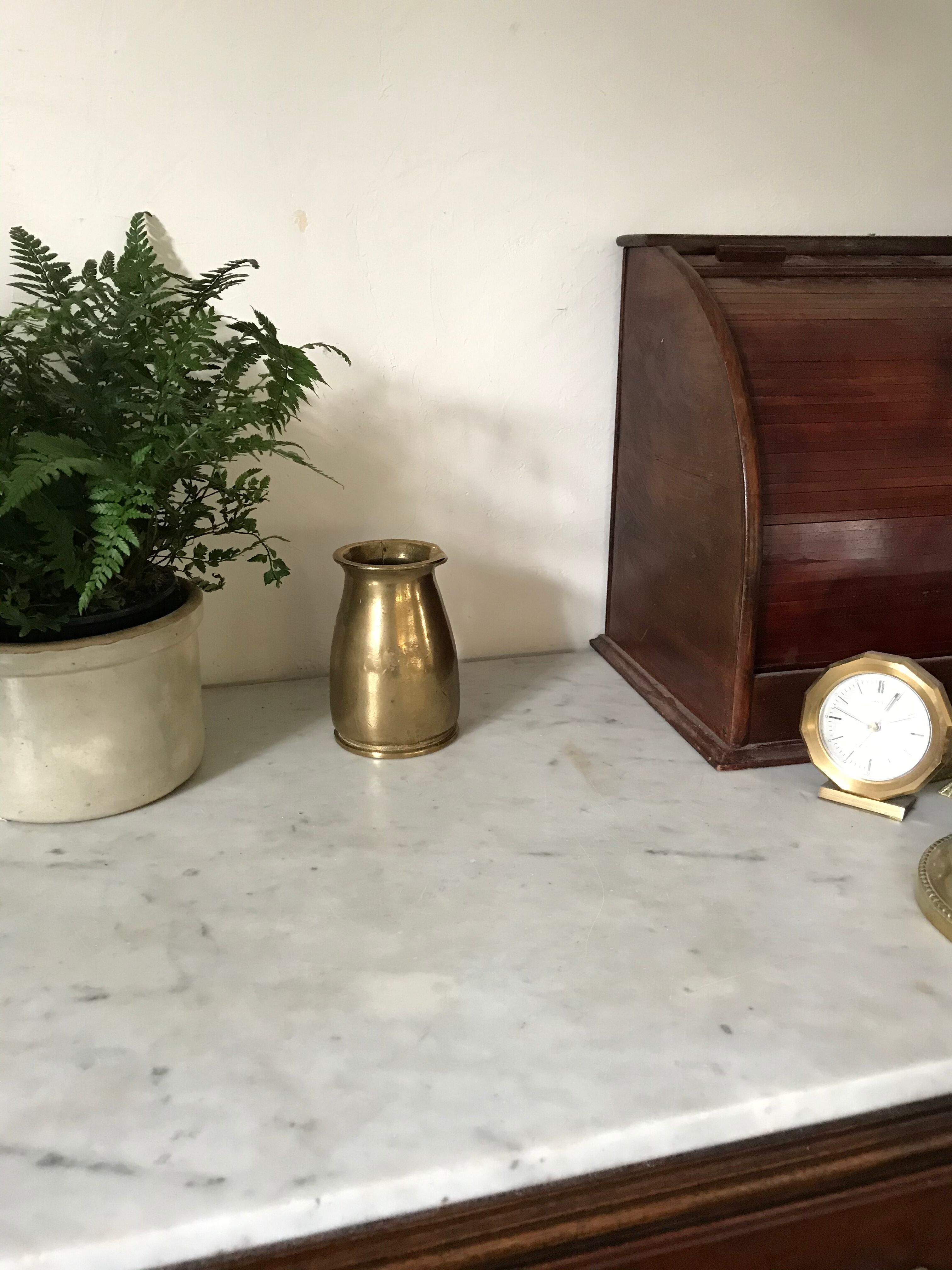 Gilde Handwerk solid brass vase