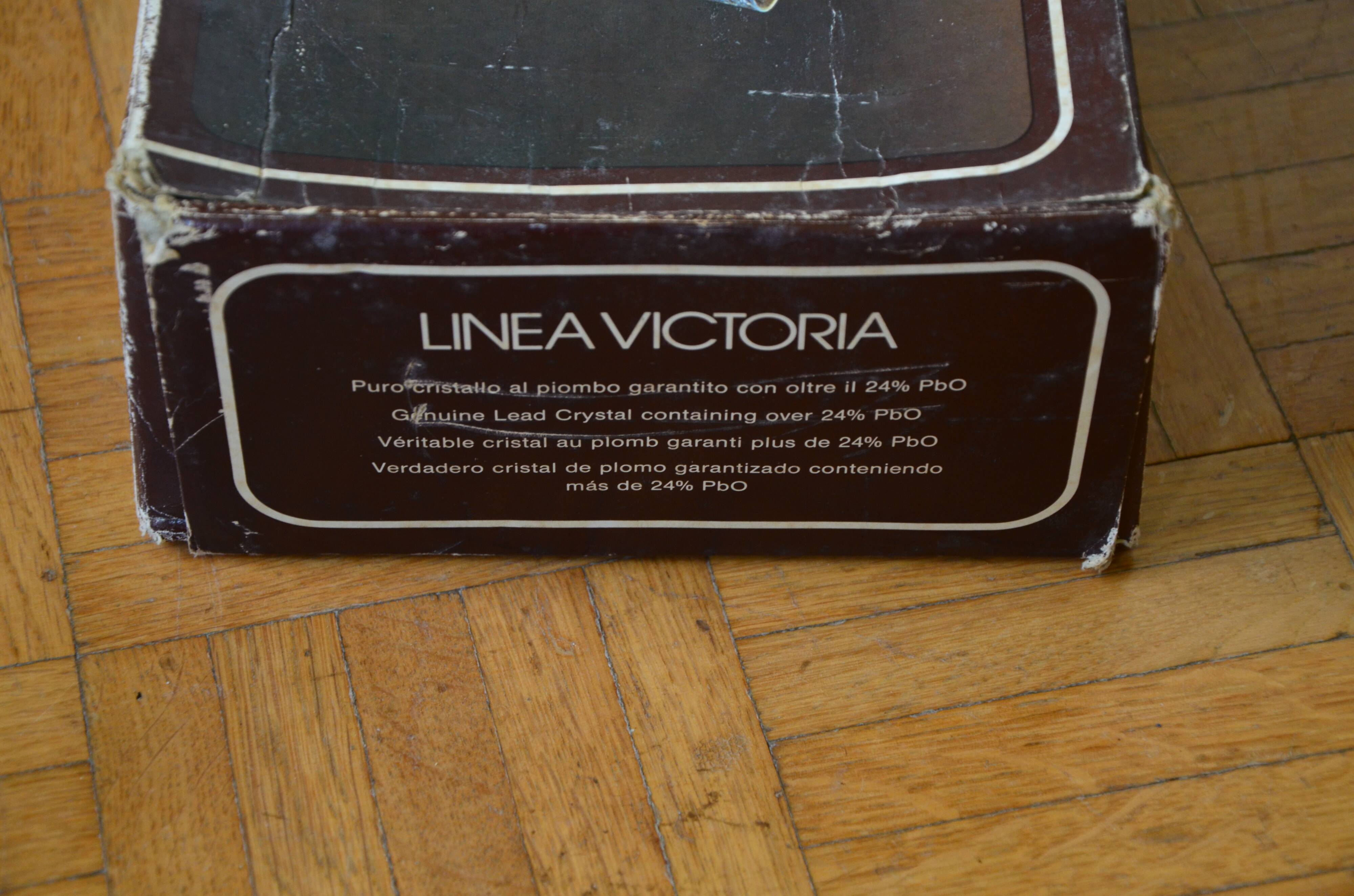 Set of 6 RCR Royal Cristal Rock glasses, Victoria model