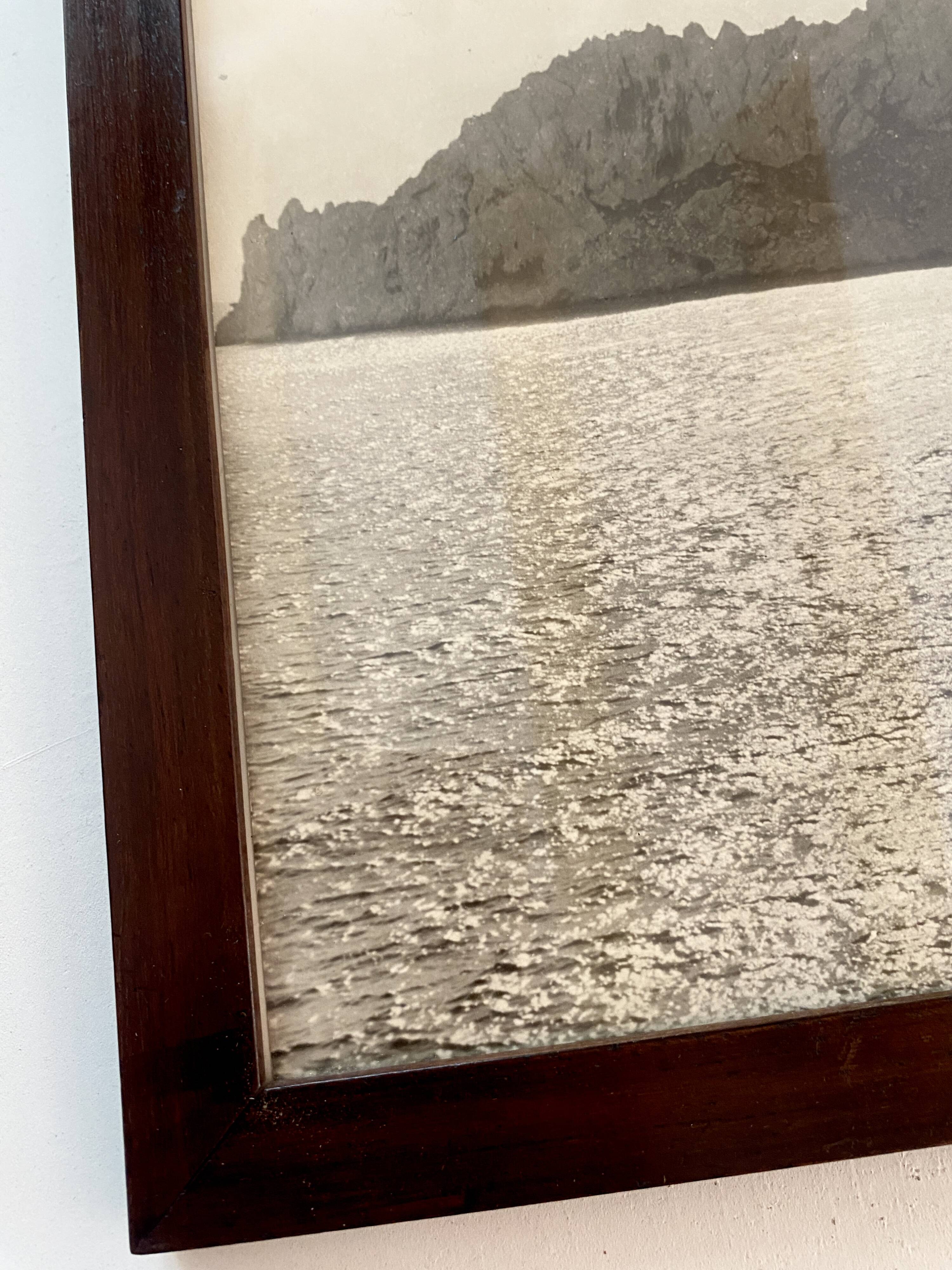 Old photo under glass