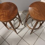 Pair of vintage bar Baumann stools 1970s