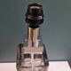 Large table lamp base in Murano glass and chromed metal from the 70s