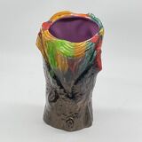 Ceramic vase in Vallauris style