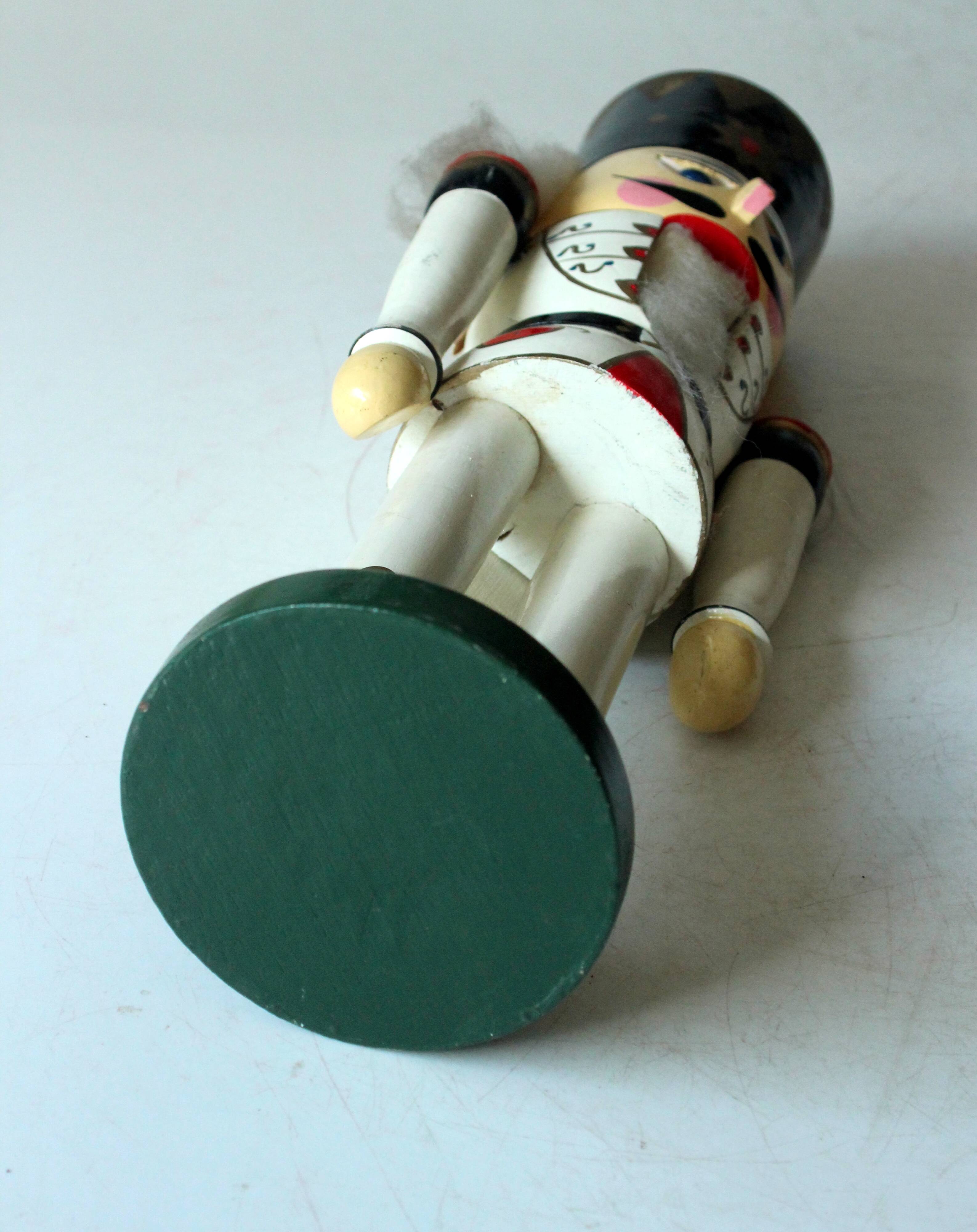 Wooden nutcracker, vintage from the 1970s