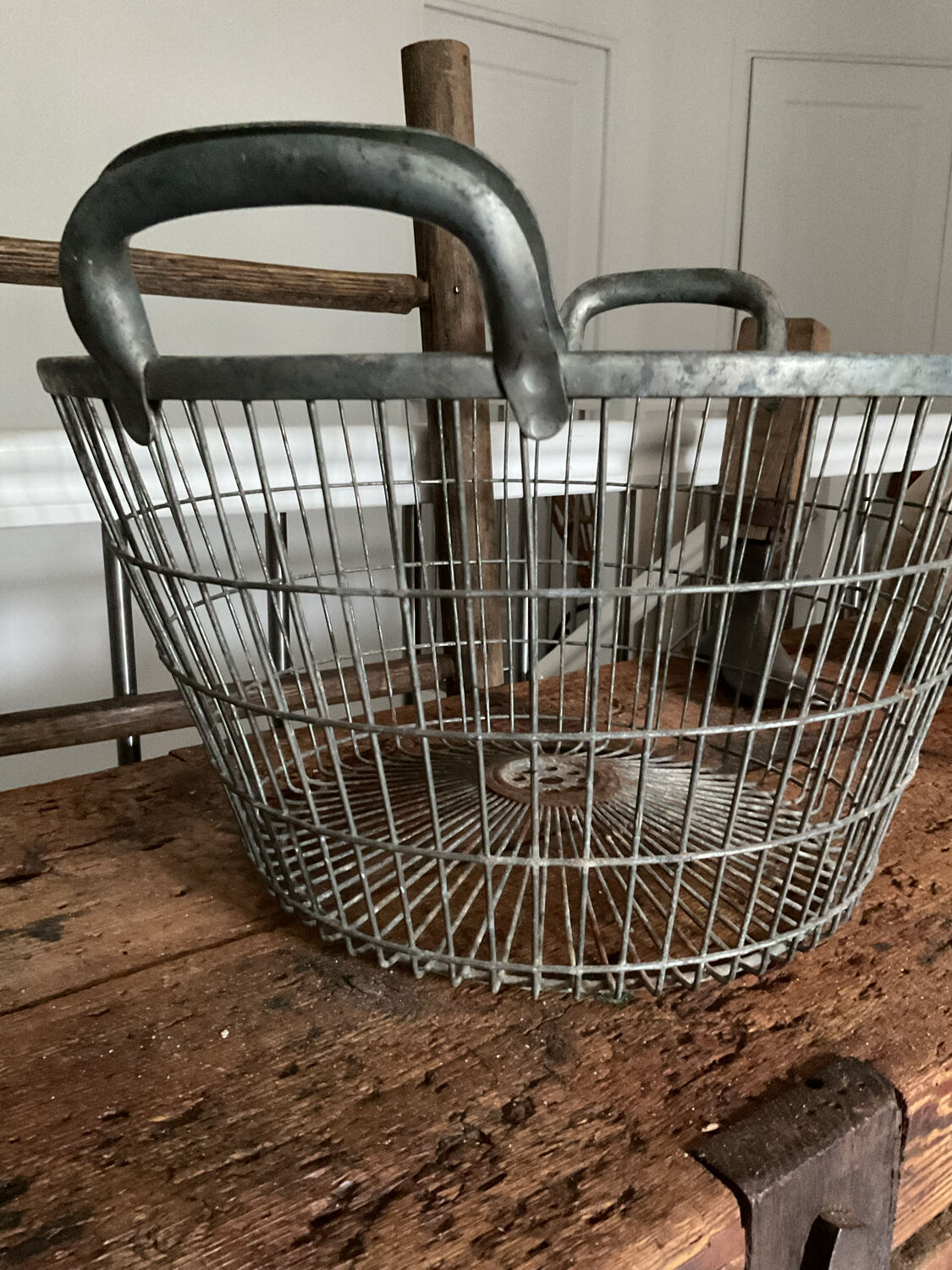 Industrial metal basket