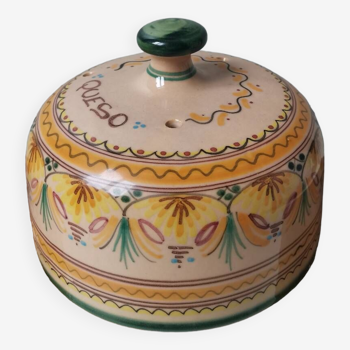 Vintage hand-painted artisanal cheese bell