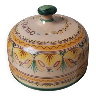 Vintage hand-painted artisanal cheese bell