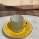 Vintage "Mix and Match" coffee cup set, Sologne porcelain