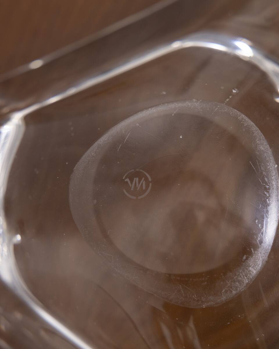 Vintage 1970s Italiandesign crystal ashtray