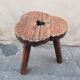 Wooden tripod stool