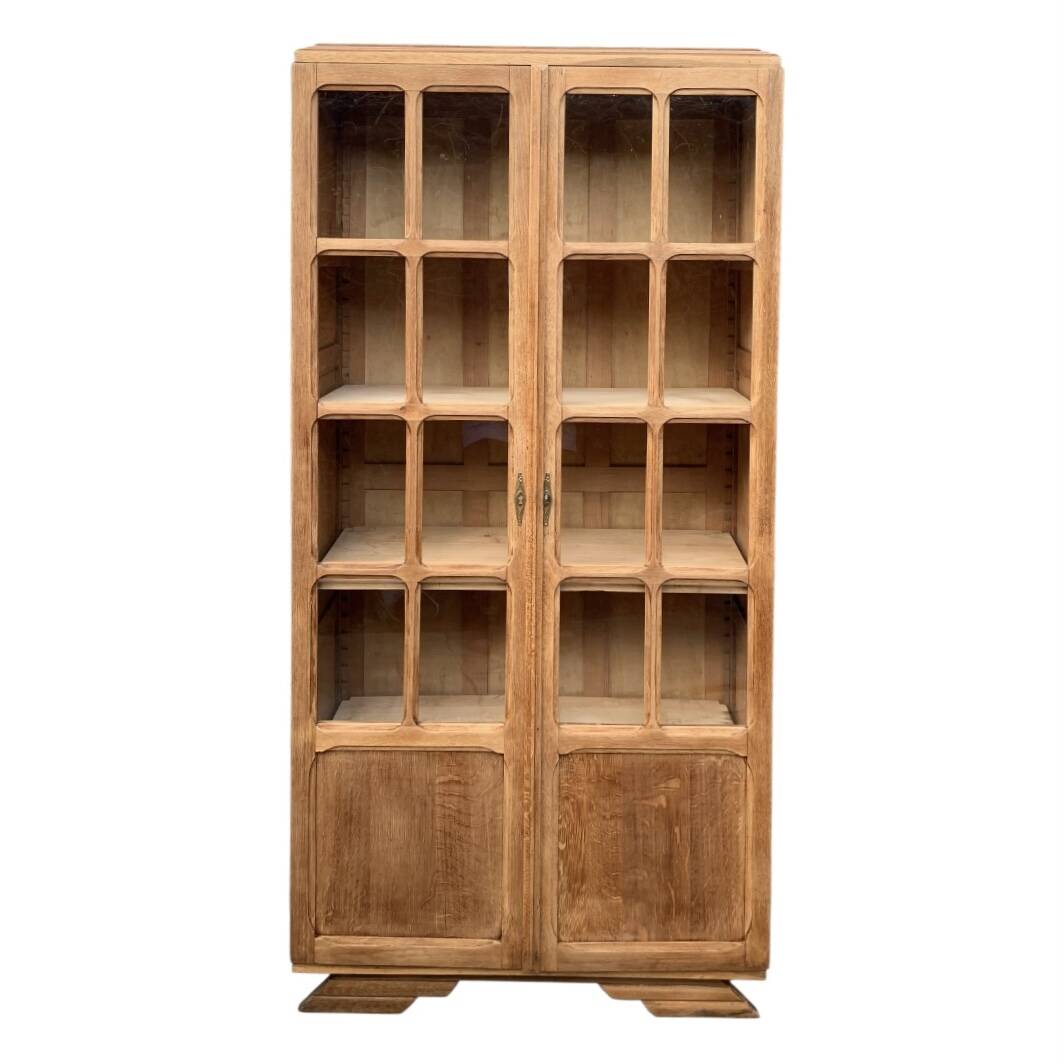 Art Deco Parisian glass-fronted wardrobe, demountable