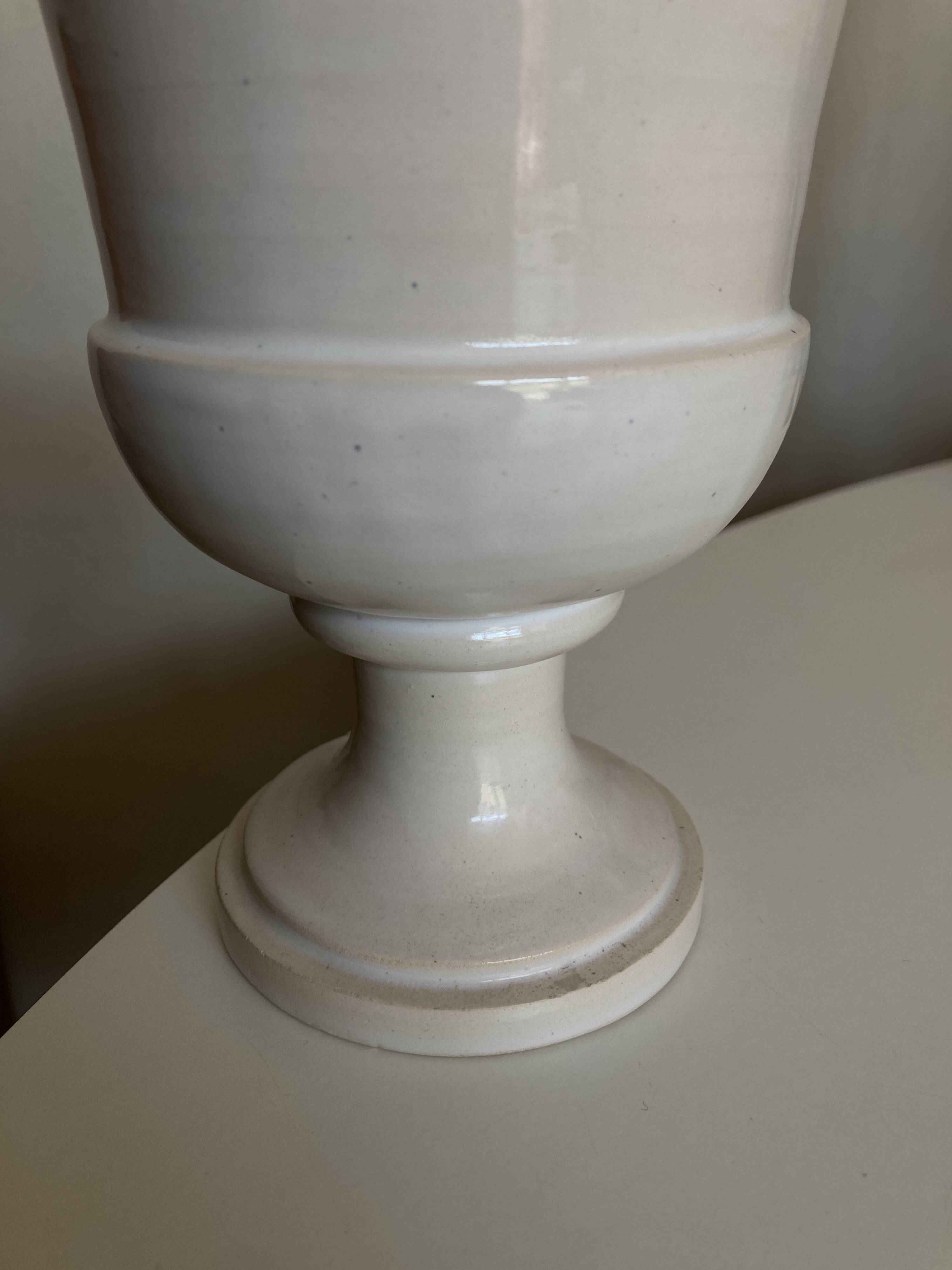 Medicis Jean Roger vase in white earth