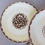 4 vintage dessert plates from Sarreguemines, Argonne model 210718