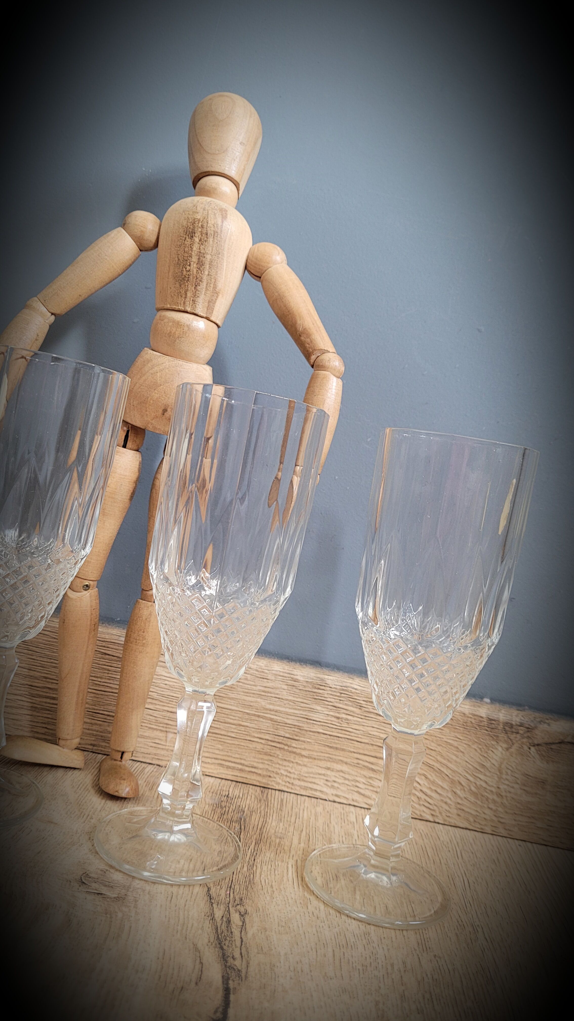Set 4 glasses champagne