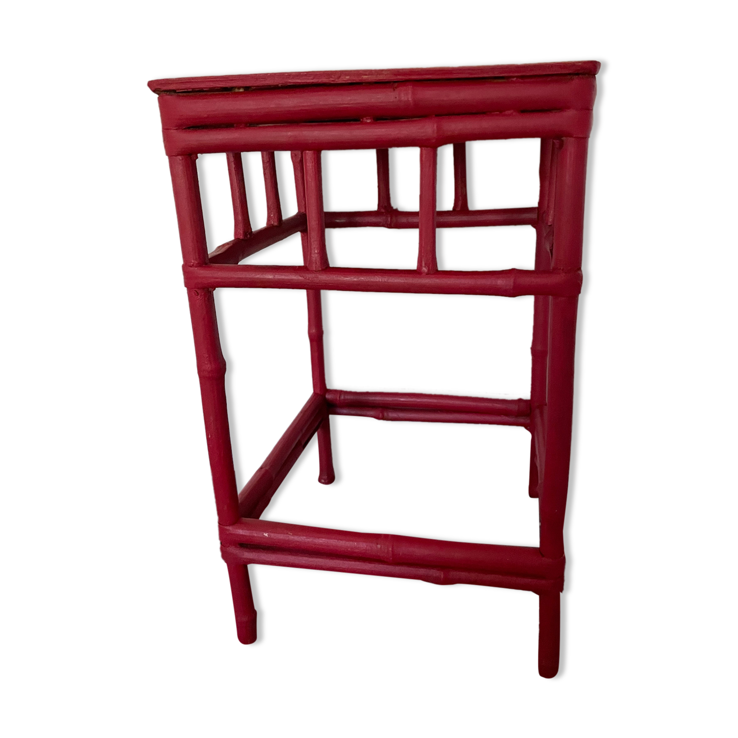 Vintage bamboo stool