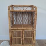 Rattan shelf/cabinet