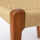 Niels Otto Møller Model 71 Chair (with repair) in Teak with New Danish Cord