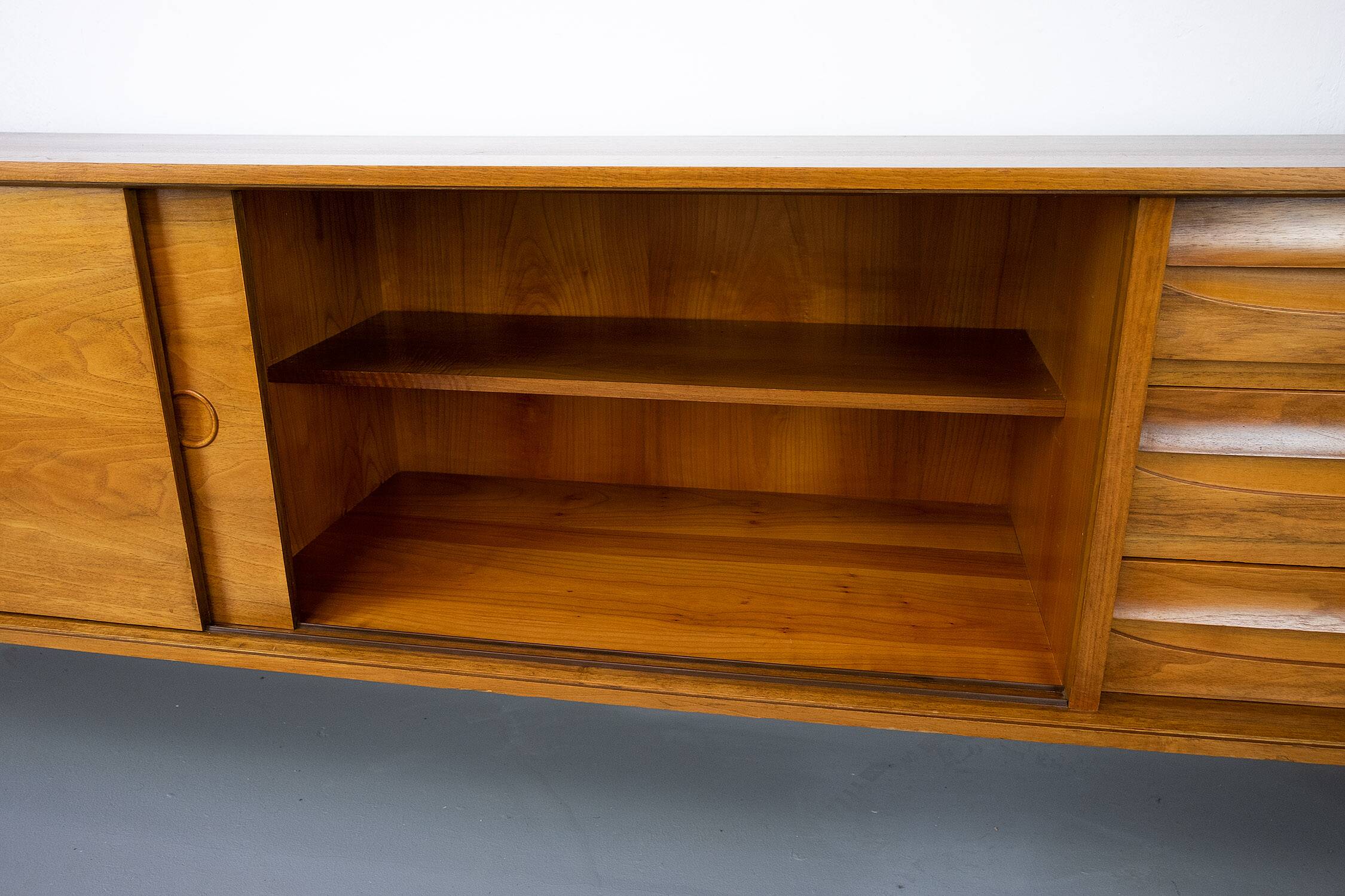 Large Vintage Walnut Sideboard by Franzmeyer, 1960s